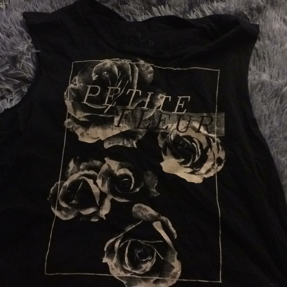 Black and white printed tank top